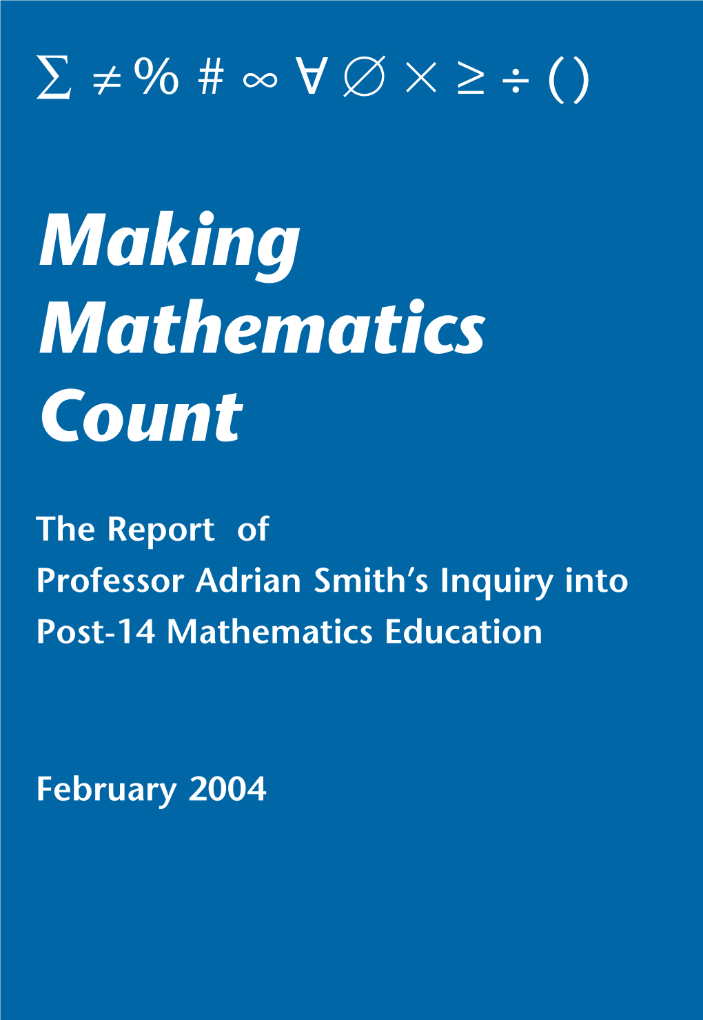 Support for the Teaching and Learning of Mathematics 5