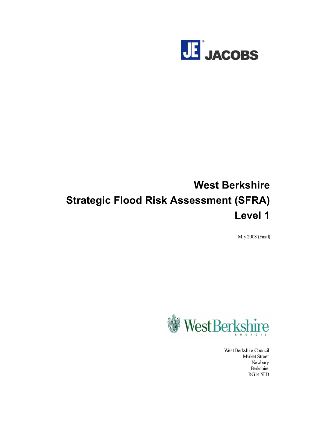 West Berkshire Strategic Flood Risk Assessment (SFRA) Level 1