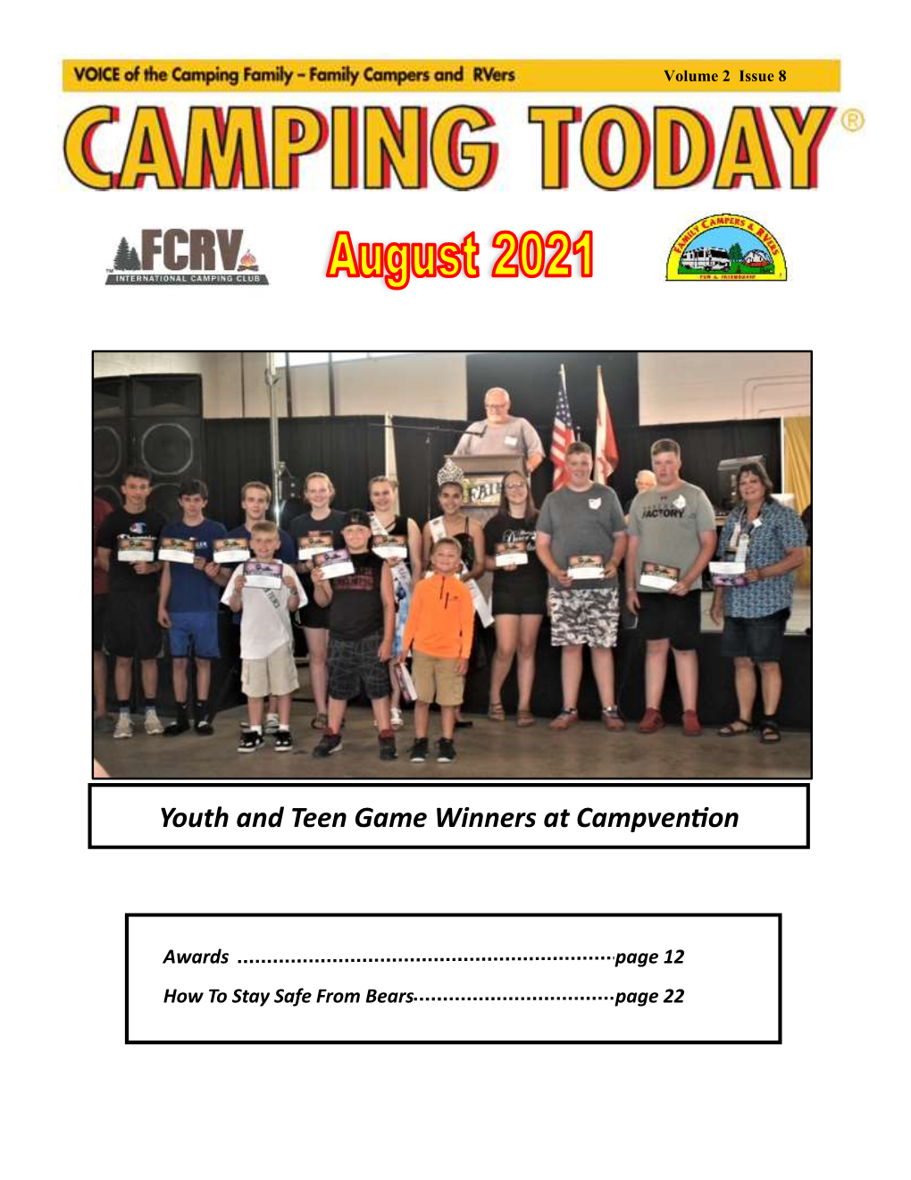 August 2021 FCRV RETURNS to NORMAL with in PERSON CAMPVENTION