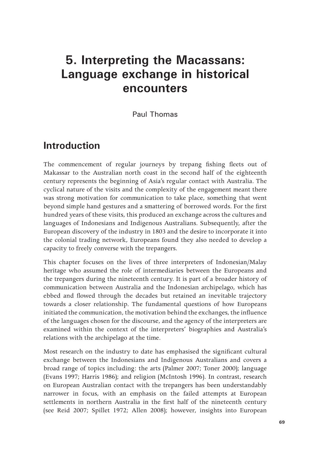 Language Exchange in Historical Encounters