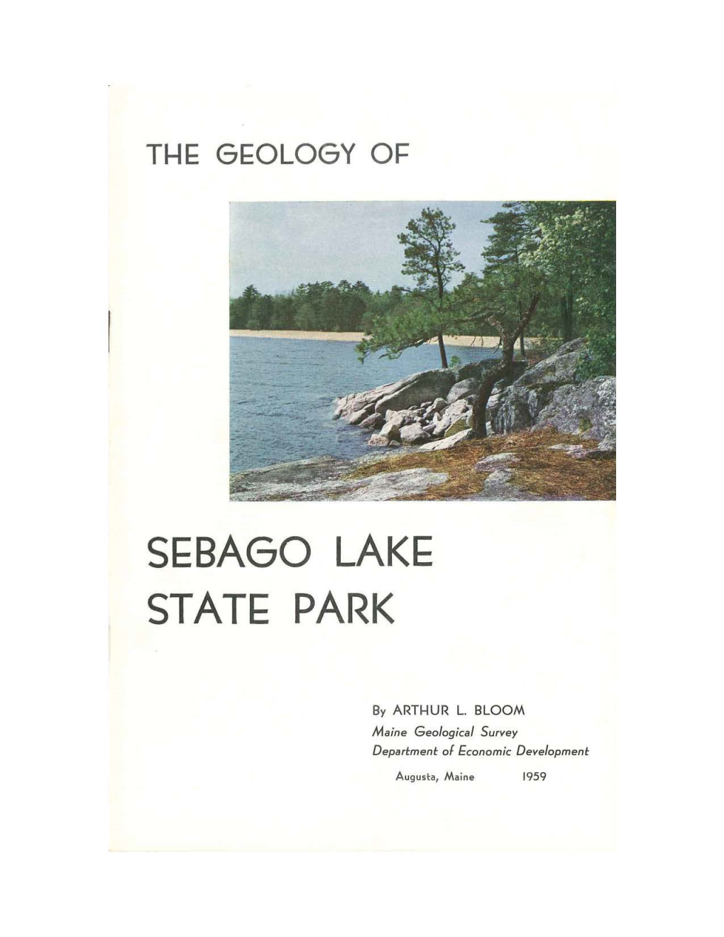 Geology of Sebago Lake State Park