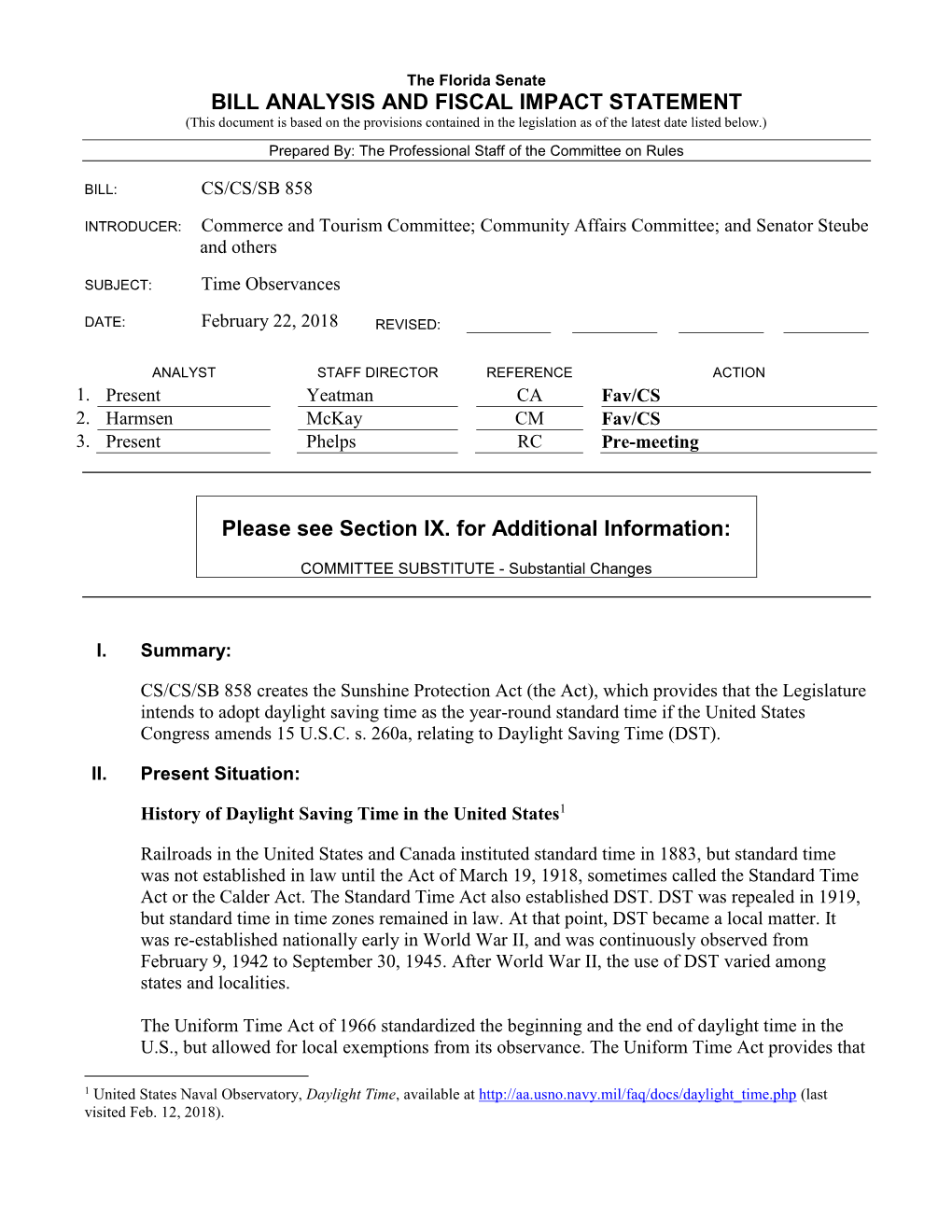 Bill Analysis and Fiscal Impact Statement