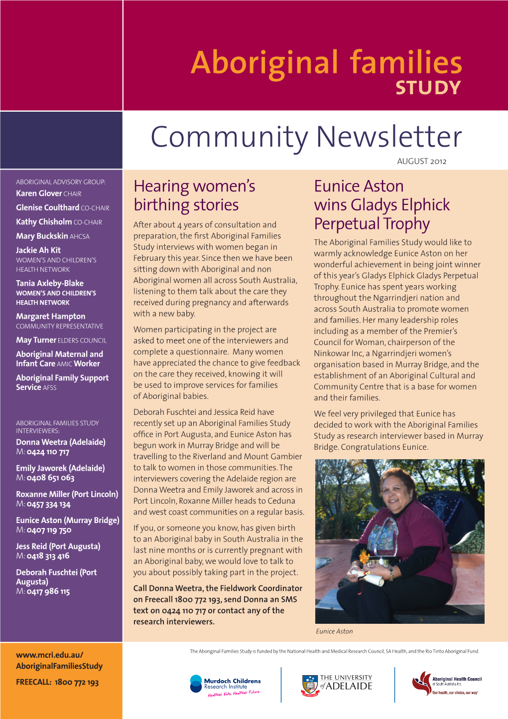 Community Newsletter AUGUST 2012