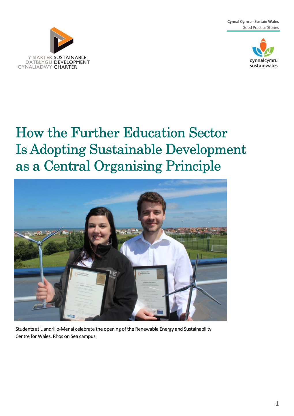 How the Further Education Sector Is Adopting Sustainable Development As a Central Organising Principle