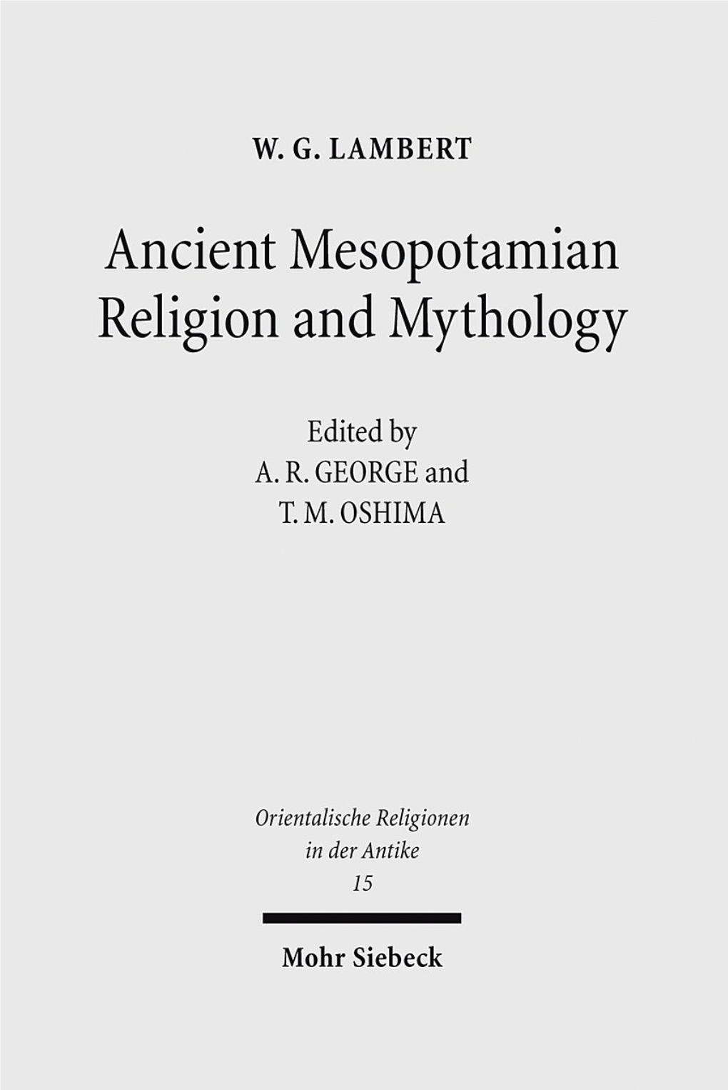 Ancient Mesopotamian Religion and Mythology