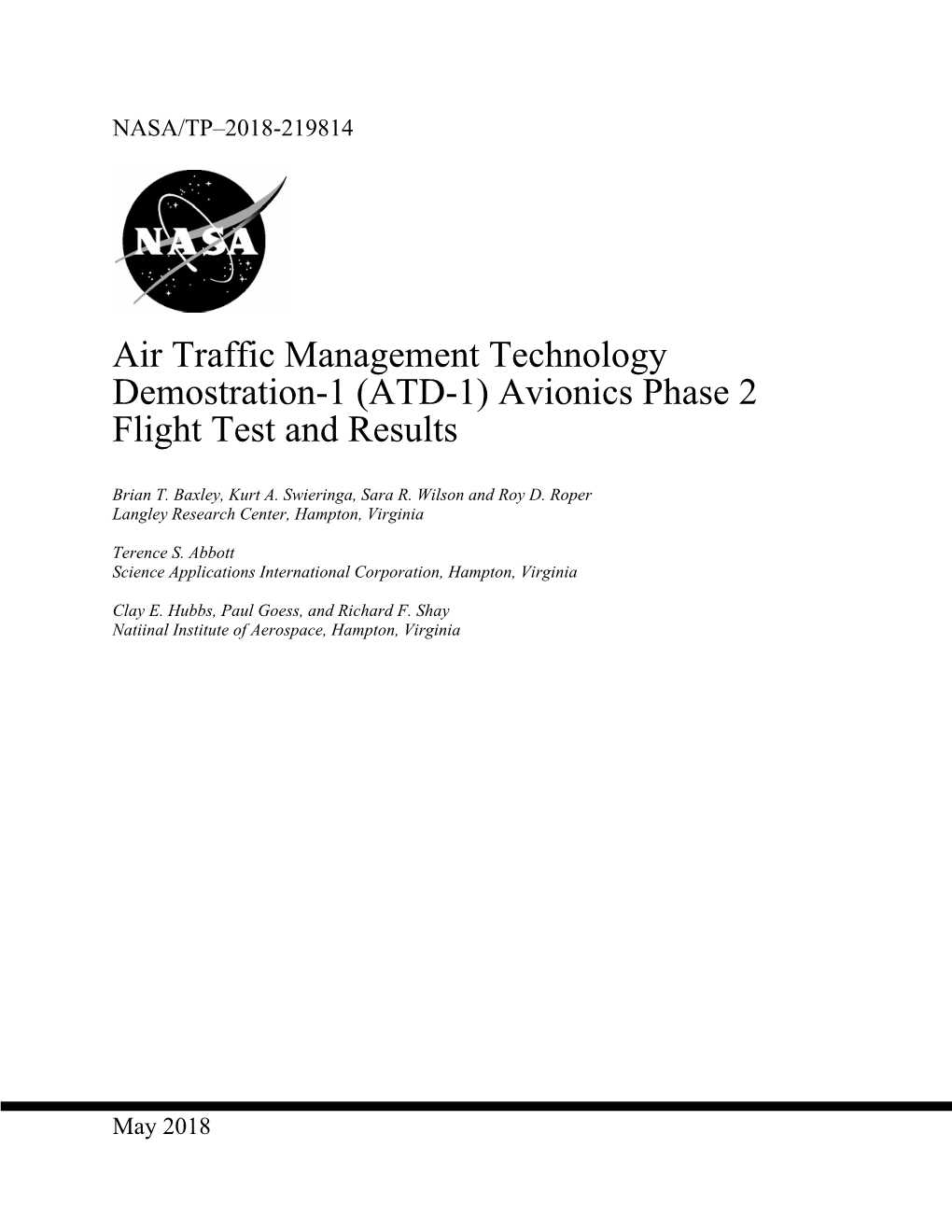 (ATD-1) Avionics Phase 2 Flight Test and Results