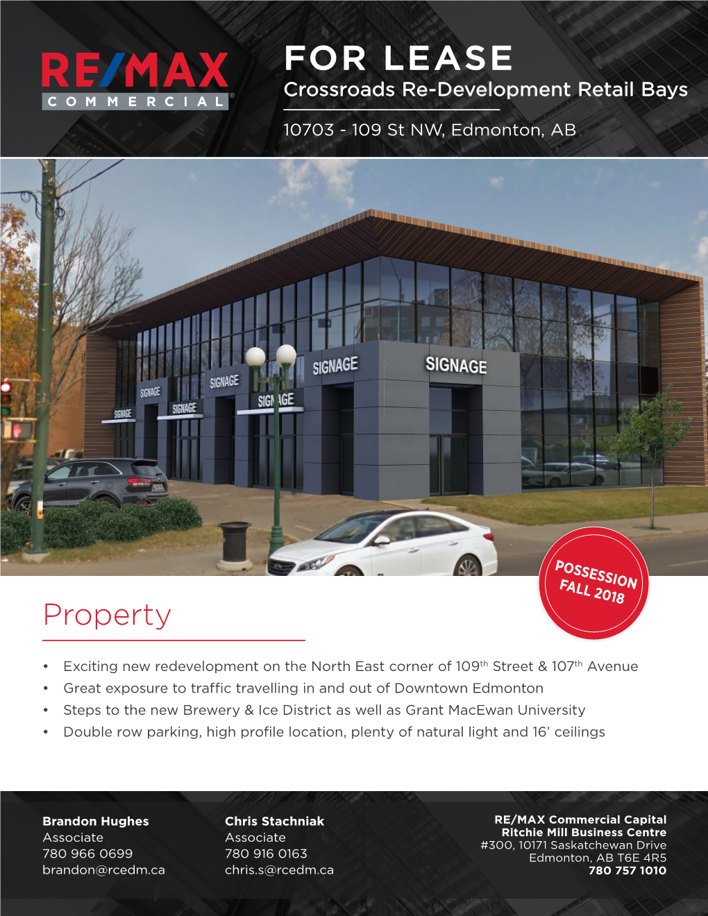 FOR LEASE Crossroads Re-Development Retail Bays