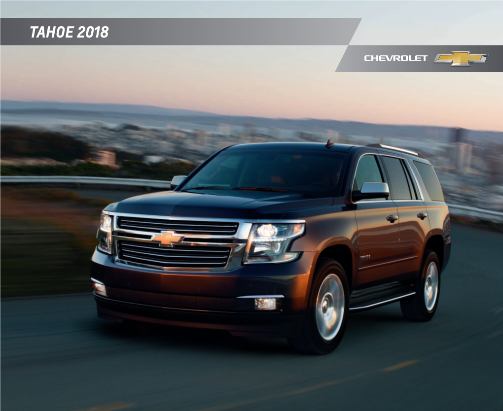 2018 Chevrolet Tahoe Catalog