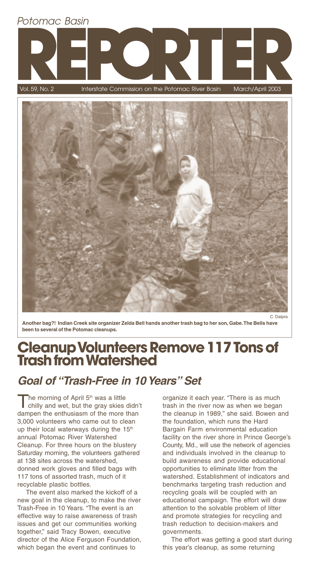 Cleanup Volunteers Remove 117 Tons of Trash from Watershed Goal of “Trash-Free in 10 Years” Set