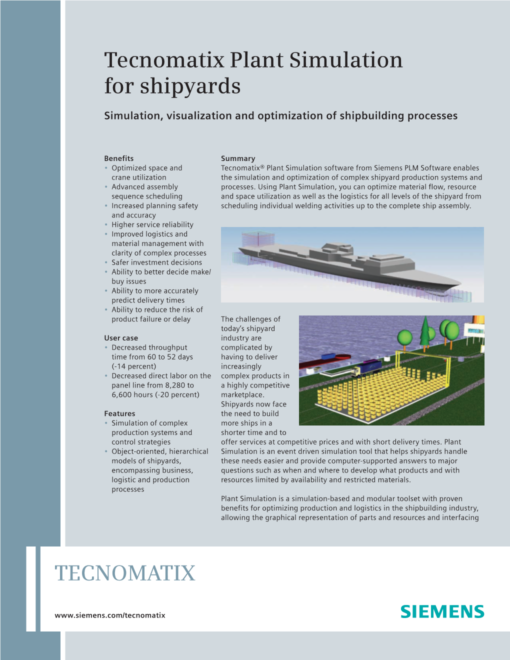 Plant Simulation for Shipyards