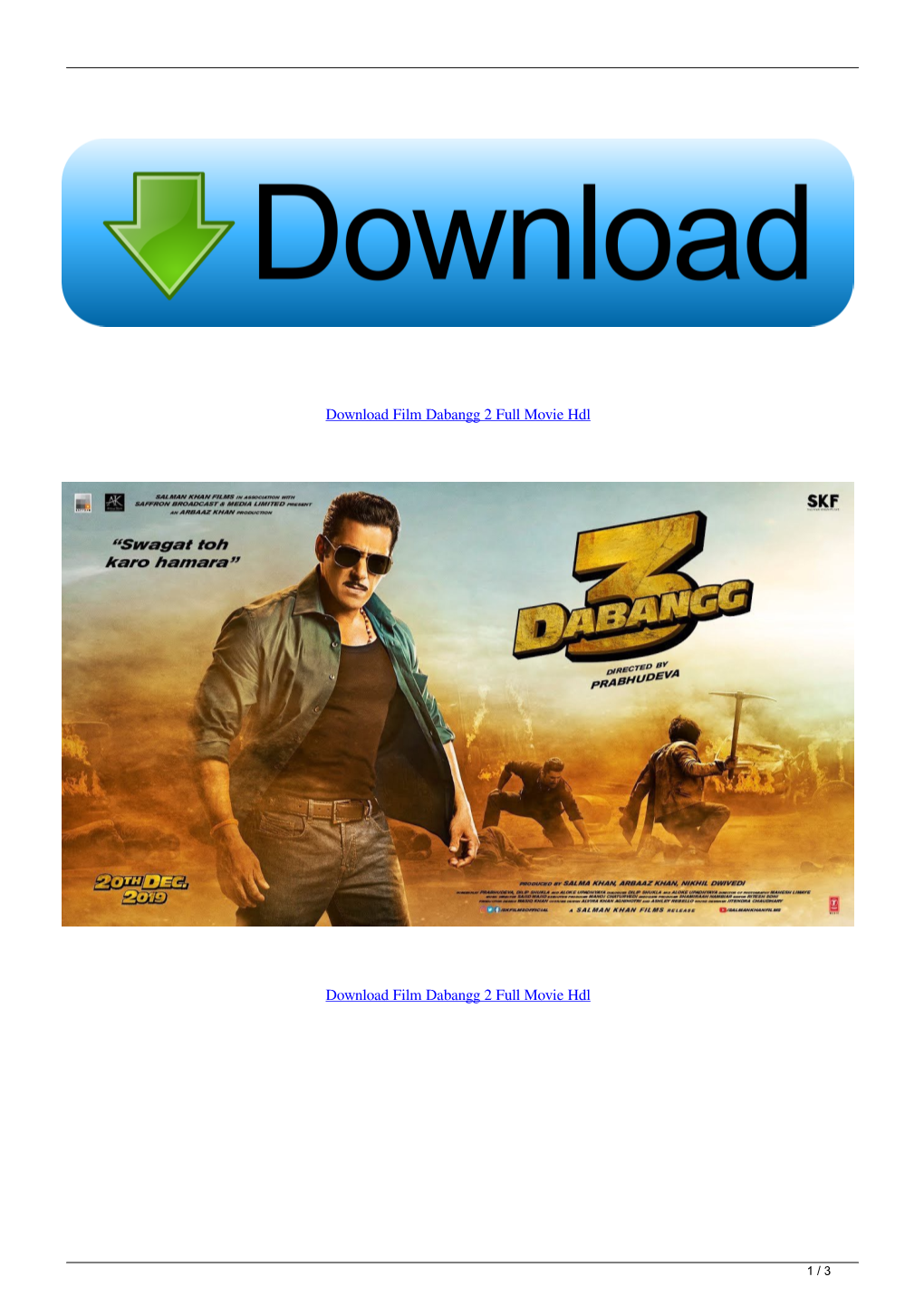 Download Film Dabangg 2 Full Movie Hdl