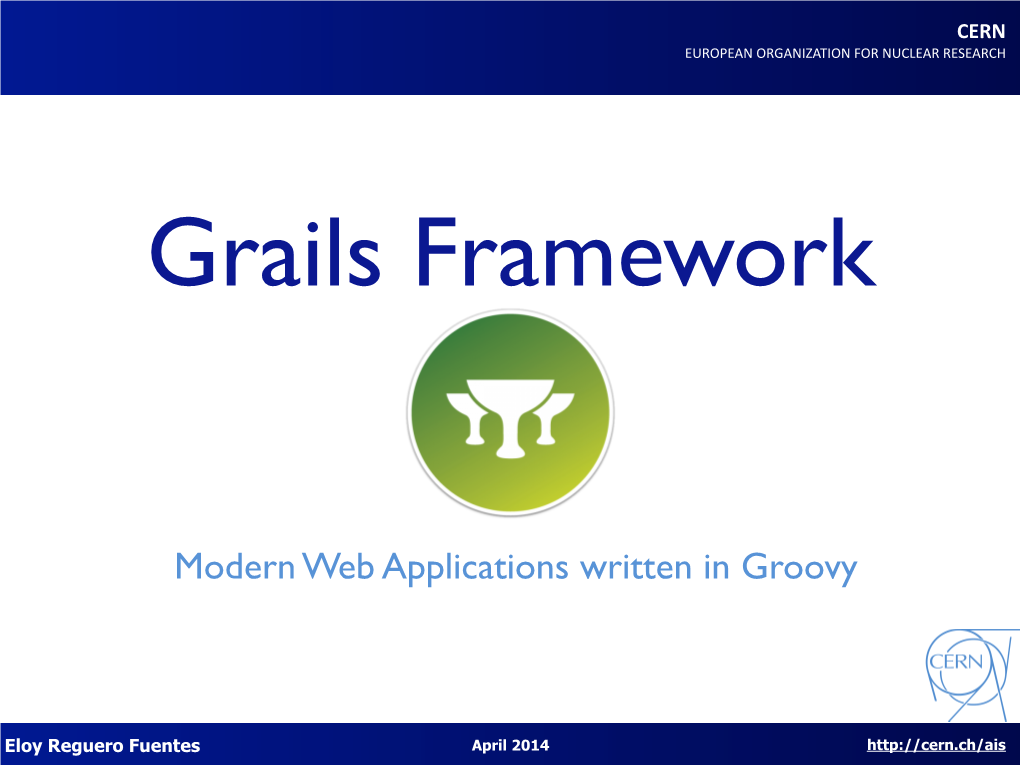 Modern Web Applications Written in Groovy