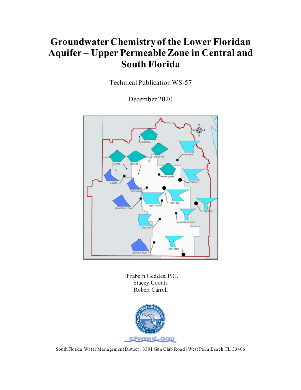 Groundwater Chemistry of the Lower Floridan Aquifer – Upper Permeable Zone in Central and South Florida
