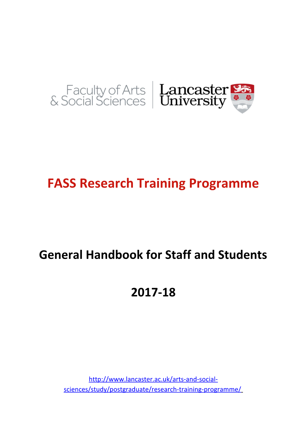 FASS Research Training Programme