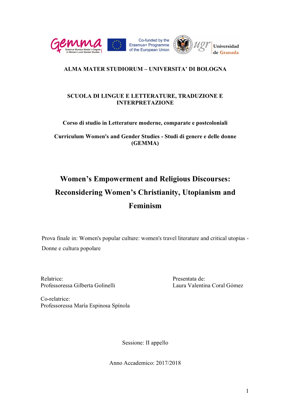 Women's Empowerment and Religious Discourses