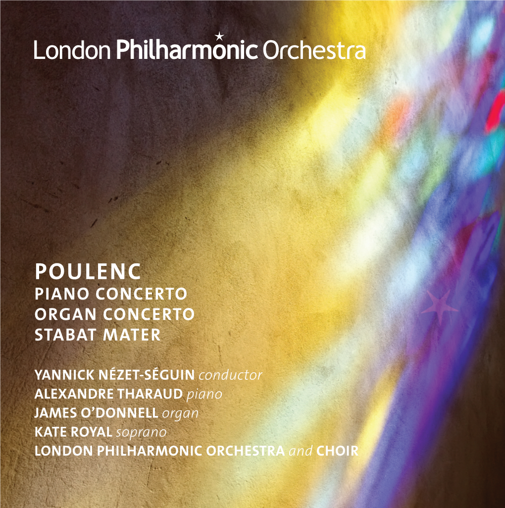 Poulenc Piano Concerto Organ Concerto Stabat Mater