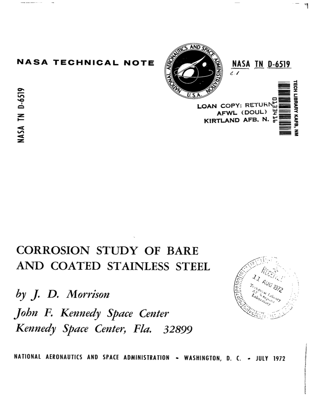 Corrosion Study of Bare and Coated Stainless Steel