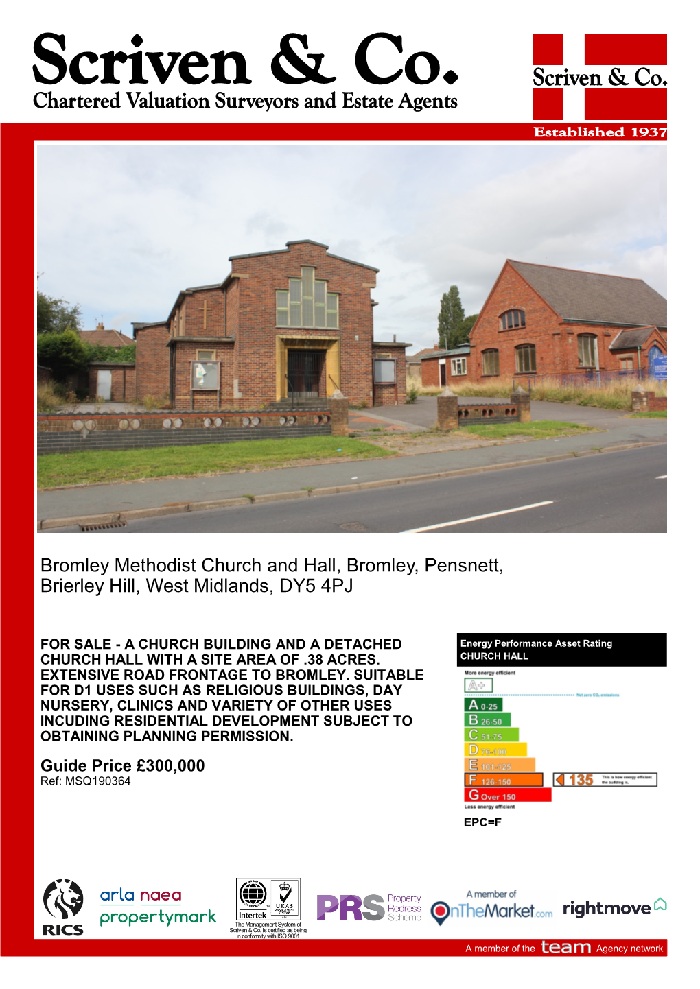 Bromley Methodist Church and Hall, Bromley, Pensnett, Brierley Hill, West Midlands, DY5 4PJ