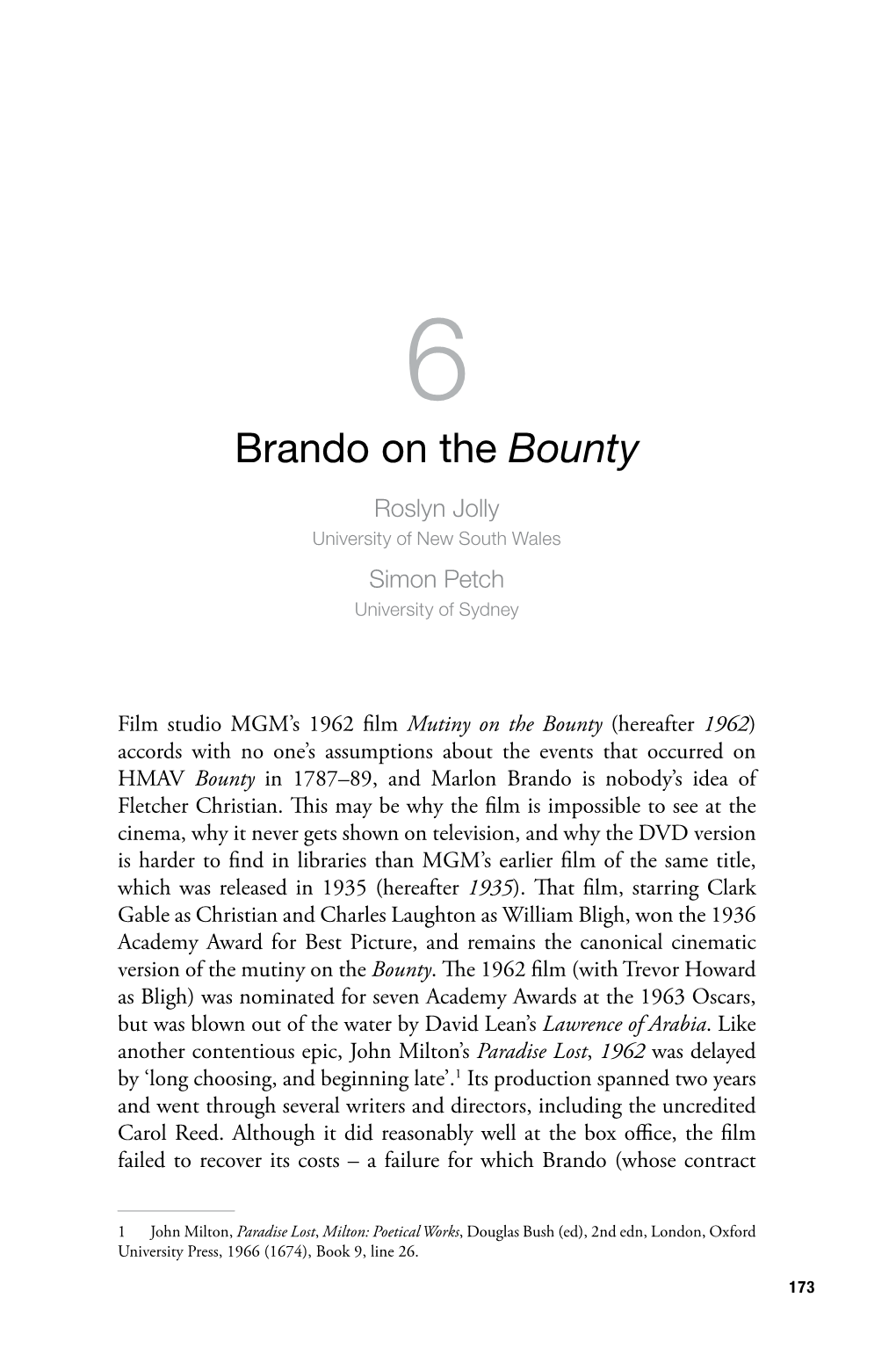 6. Brando on the Bounty