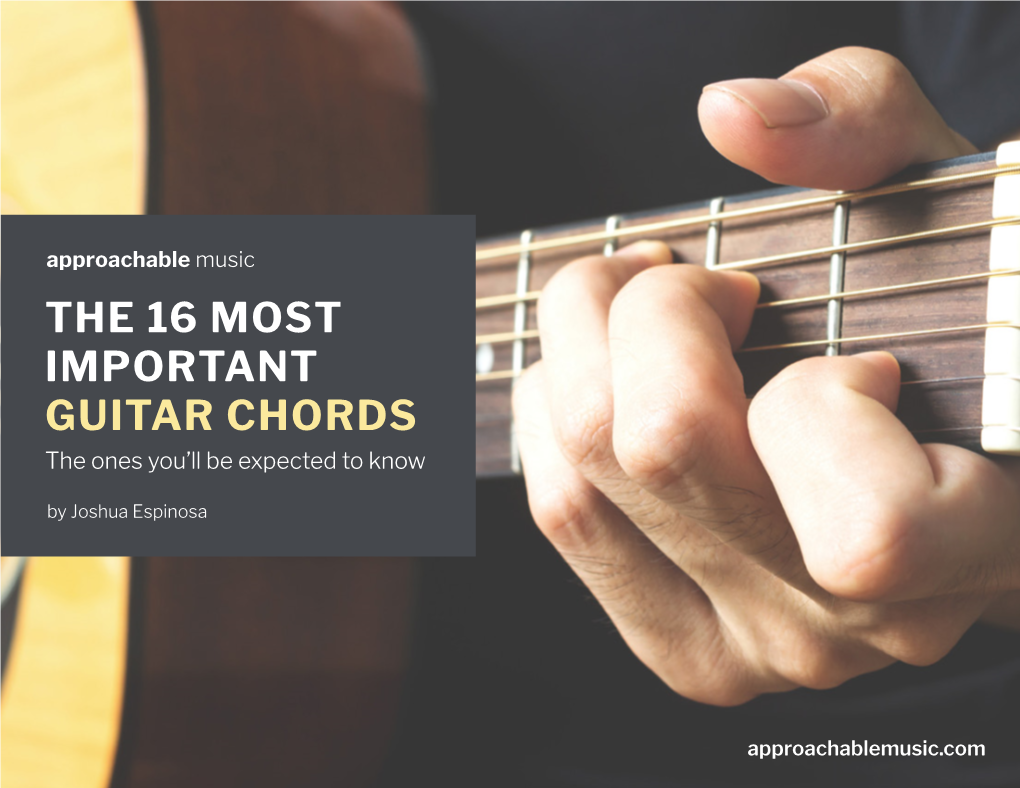 The Absolutely Essential Guitar Chords for Beginners