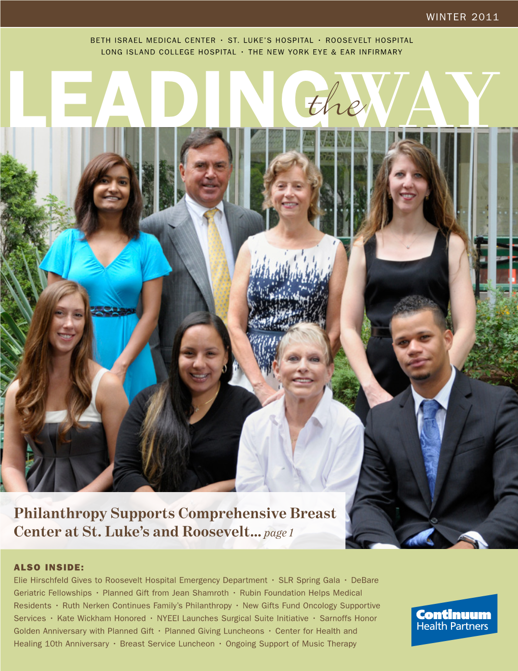Philanthropy Supports Comprehensive Breast Center at St. Luke's and Roosevelt…Page 1