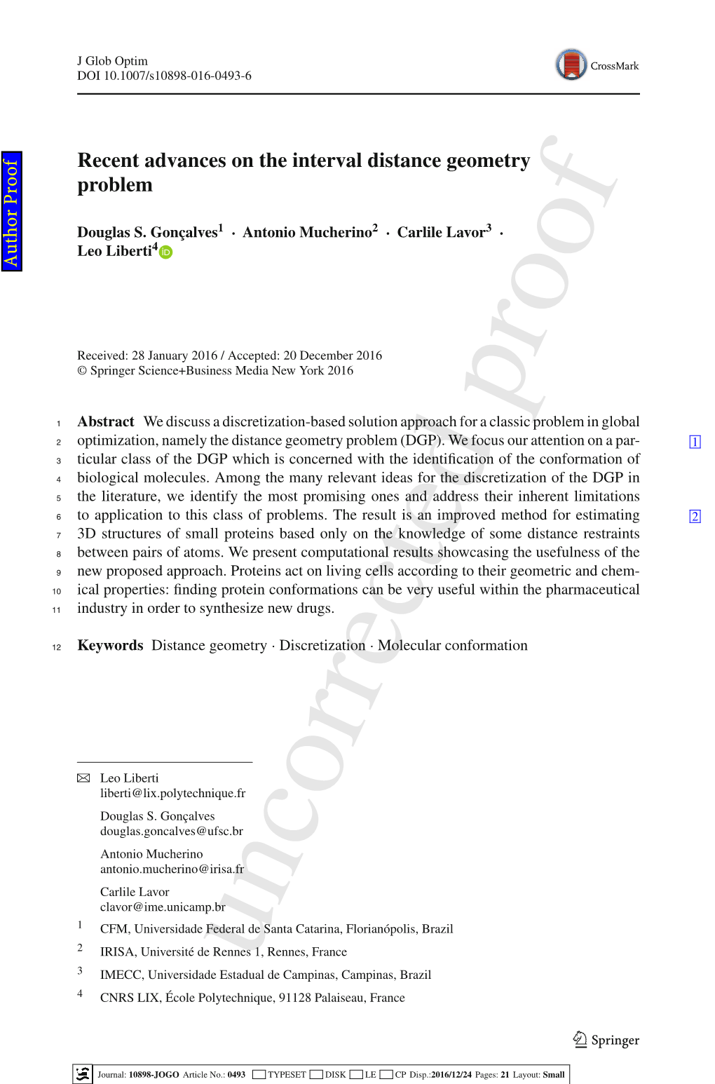 Recent Advances on the Interval Distance Geometry Problem