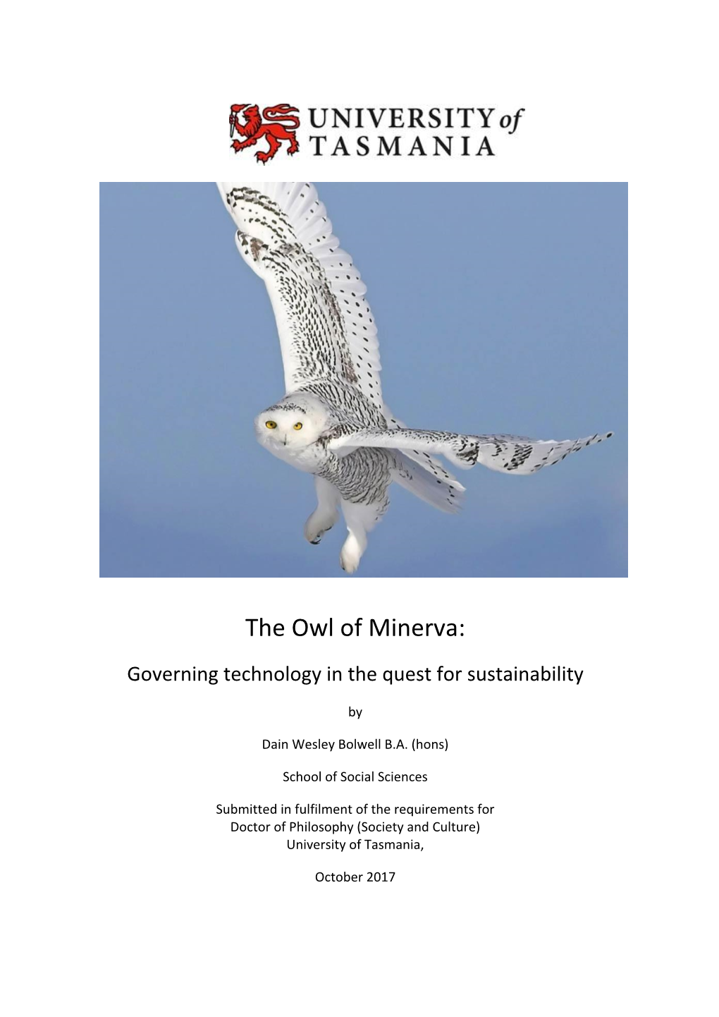 The Owl of Minerva