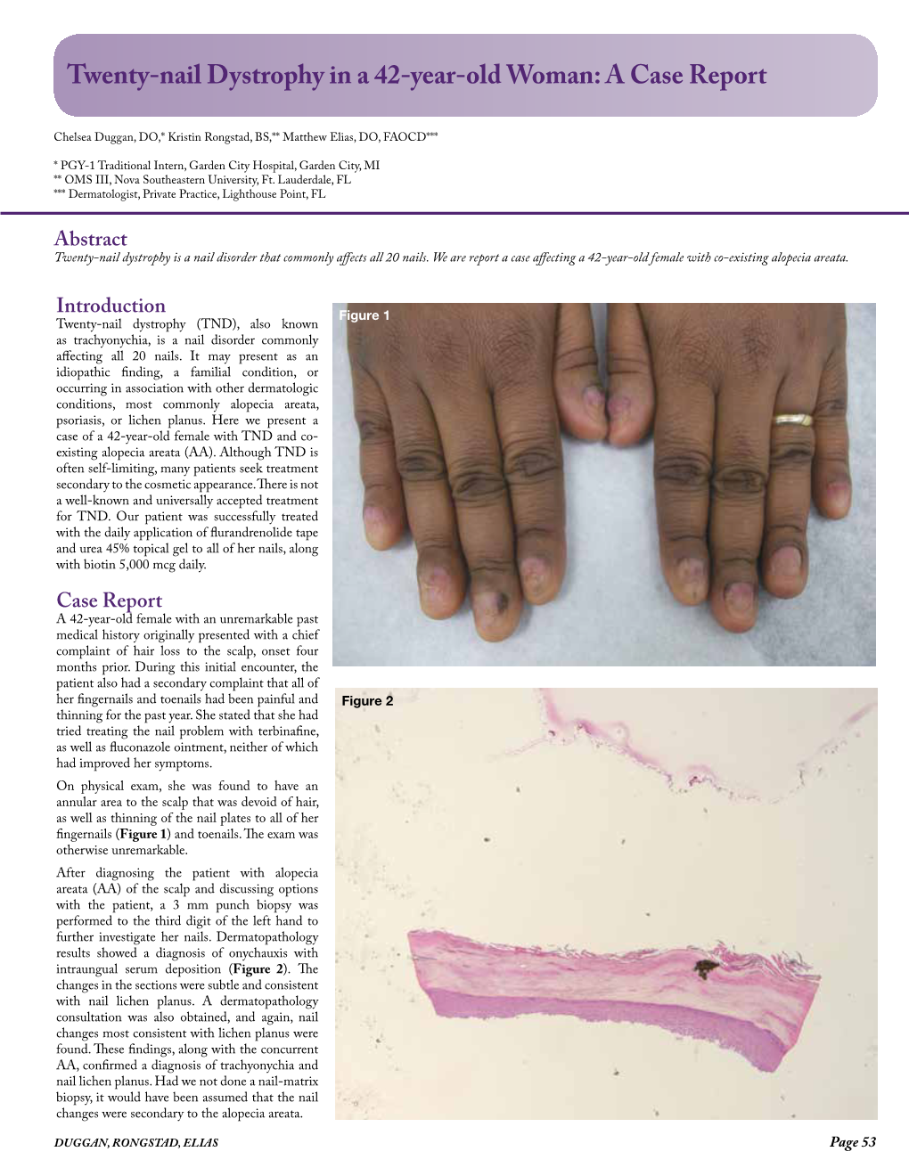 Twenty-Nail Dystrophy in a 42-Year-Old Woman: a Case Report