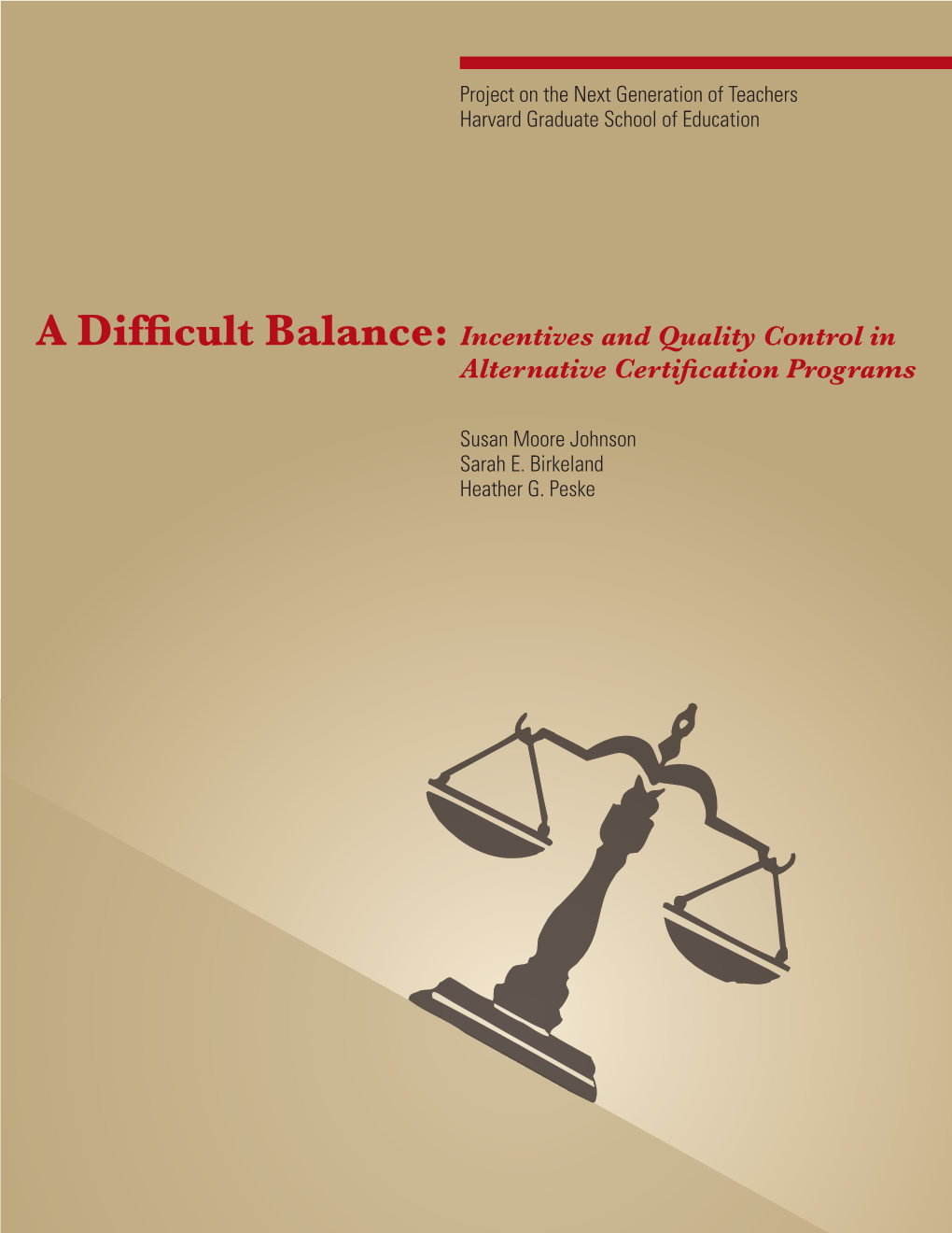 A Difficult Balance: Incentives and Quality Control in Alternative
