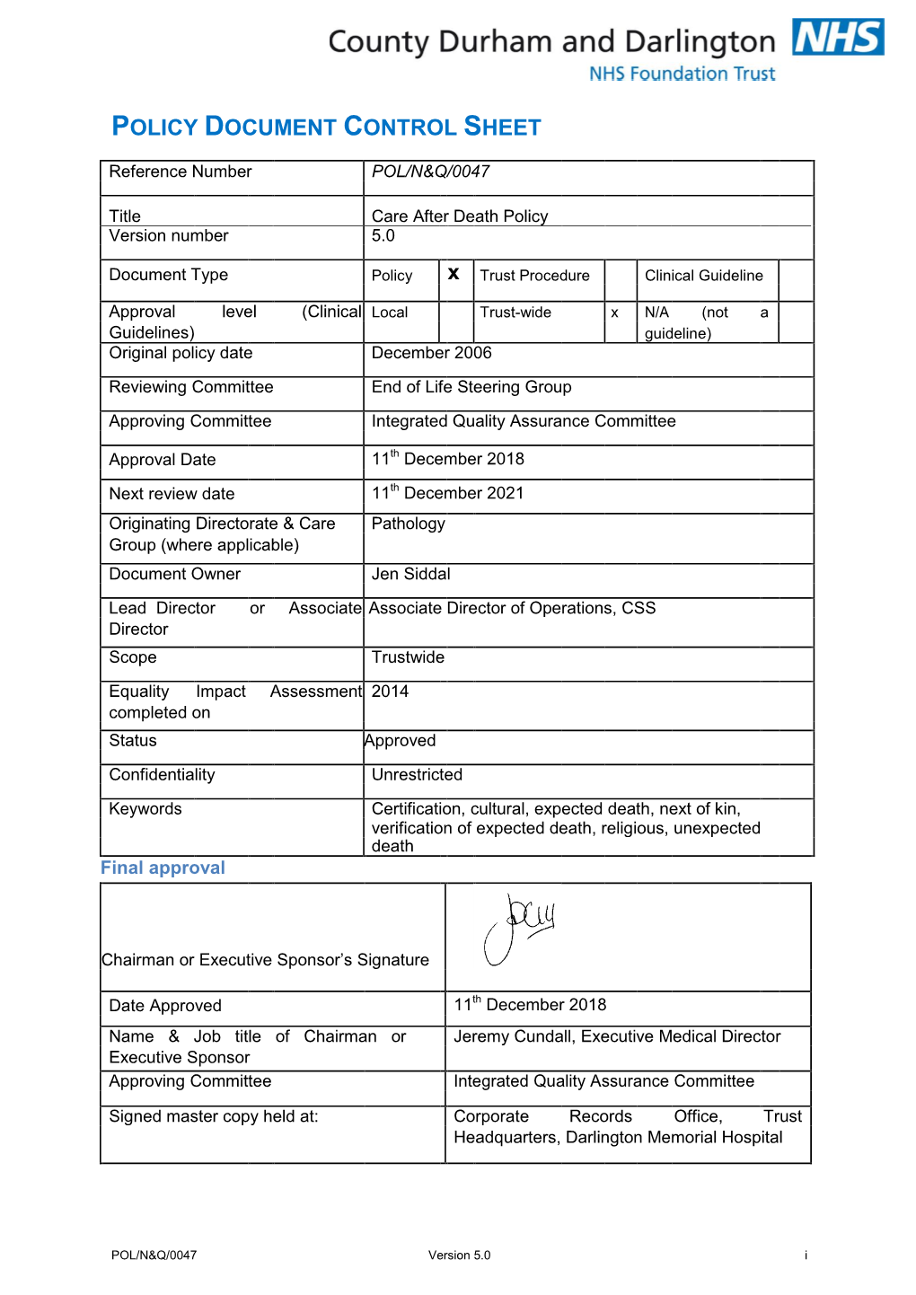 01.20.23 Care After Death Policy Attachment 1