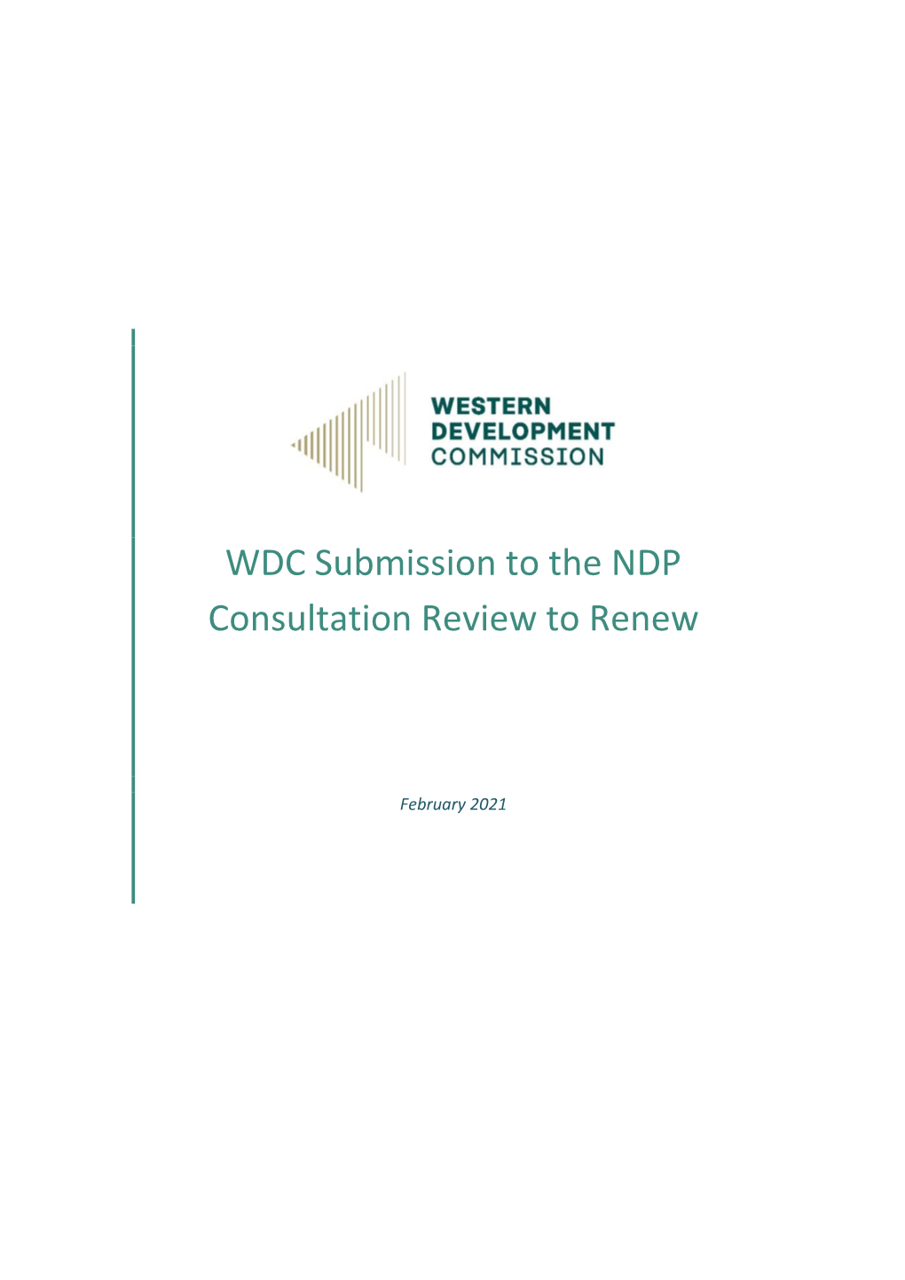 WDC Submission to the NDP Consultation Review to Renew