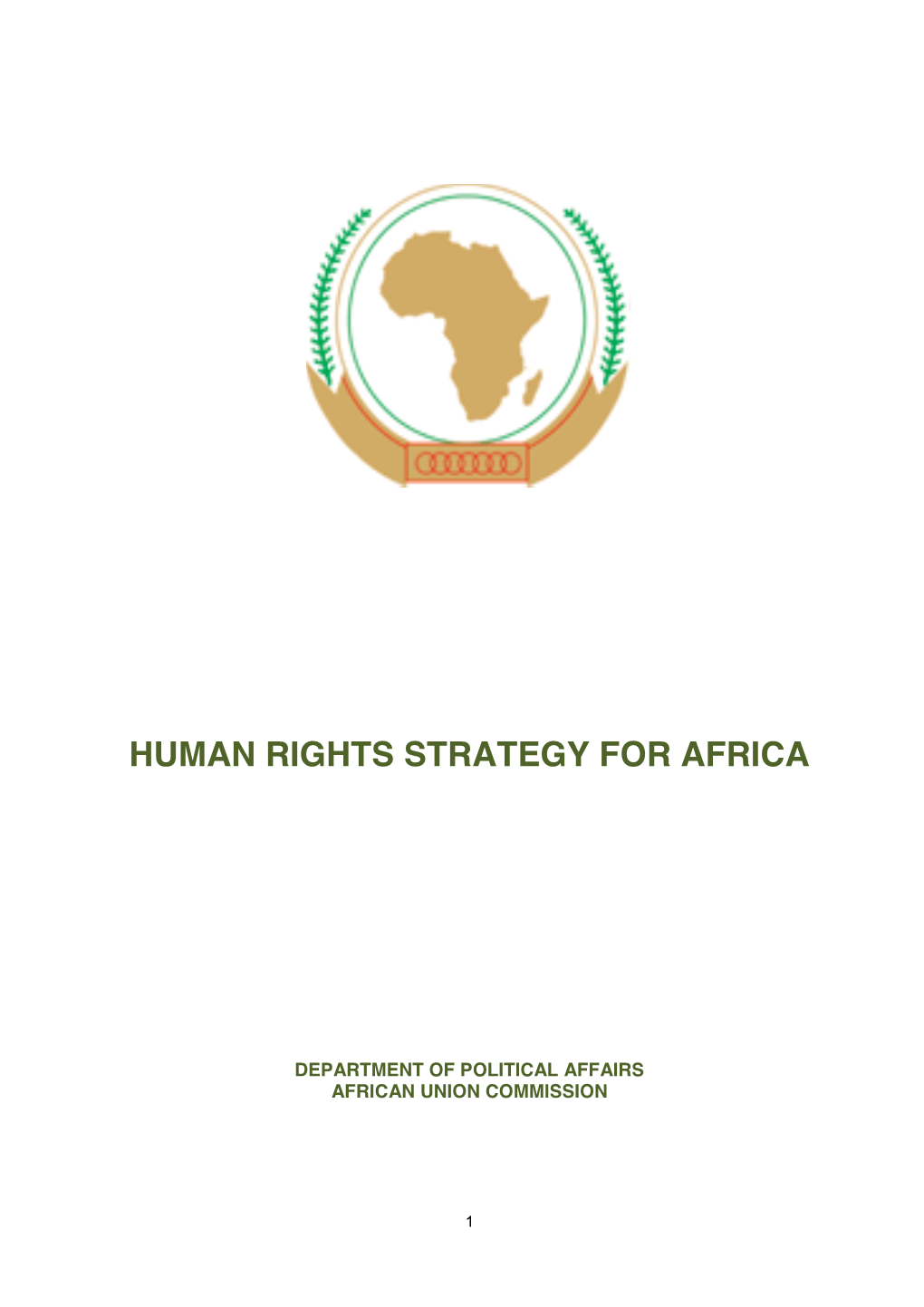 Human Rights Strategy for Africa