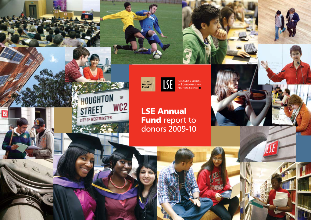 LSE Annual Fund Report to Donors 2009-10 PAGES 0-1