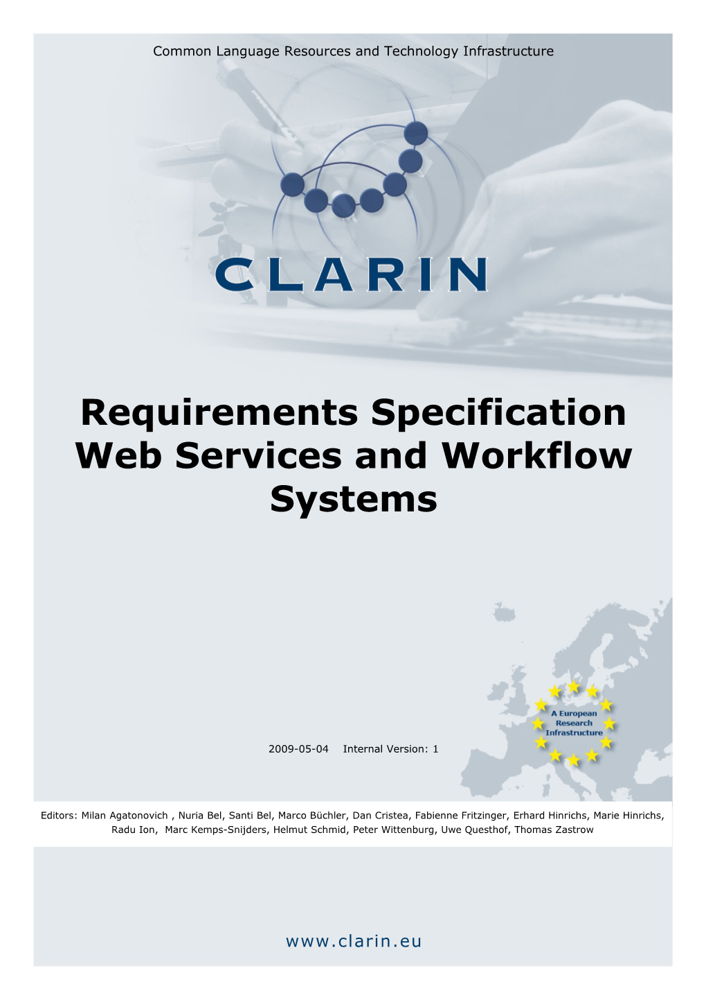 Requirements Specification Web Services and Workflow Systems