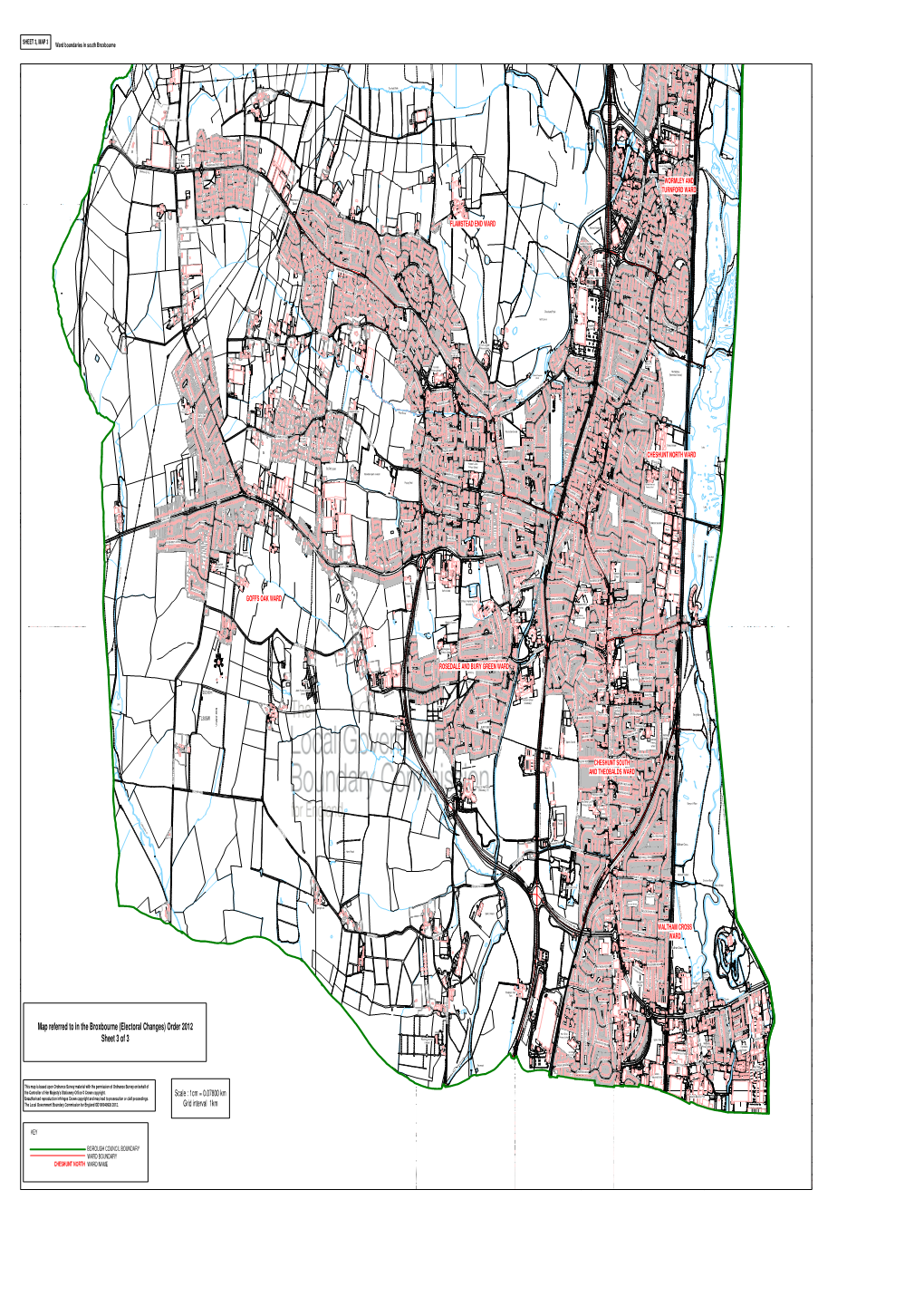 Map Referred to in the Broxbourne