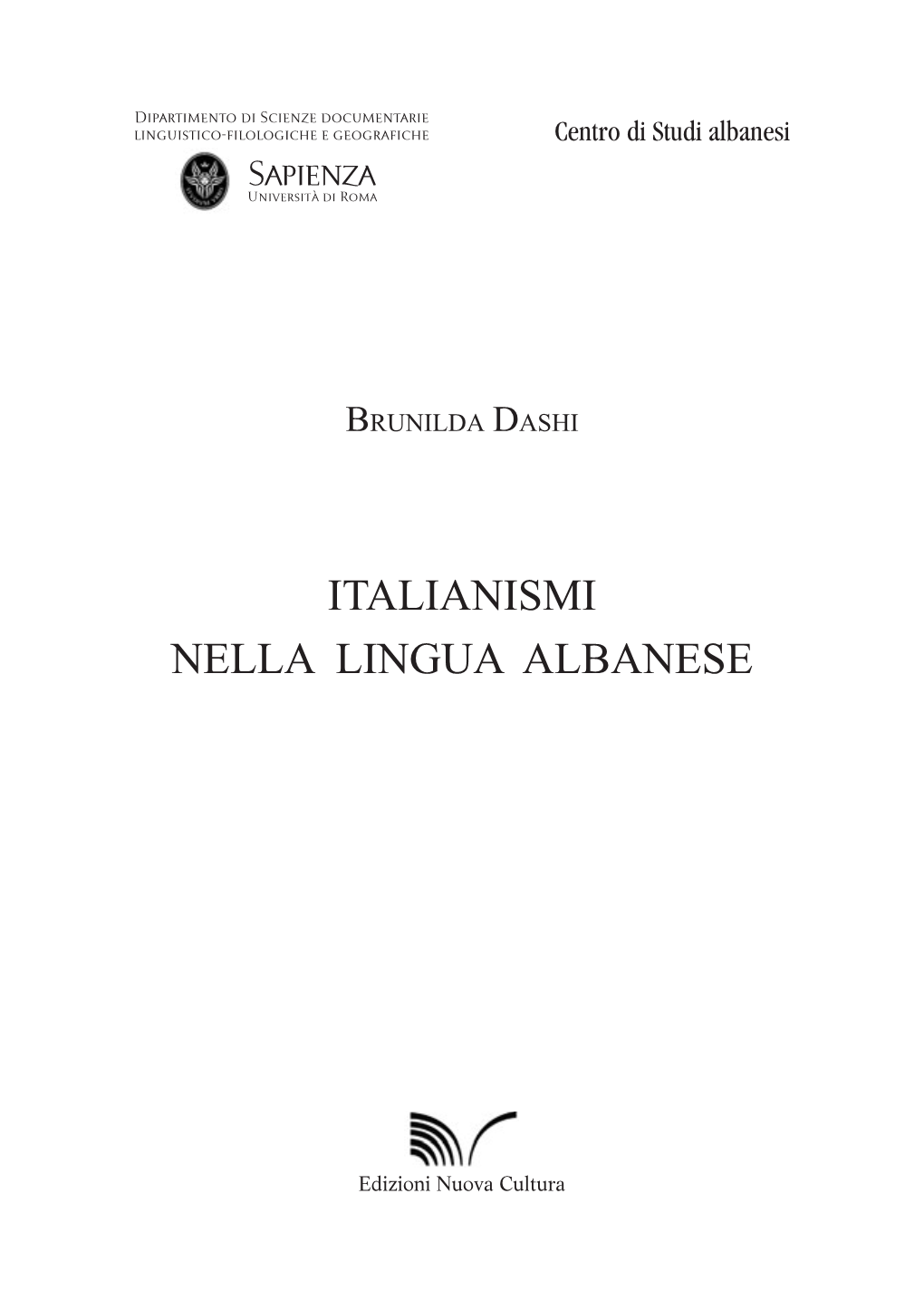 Italianismi Nella Lingua Albanese