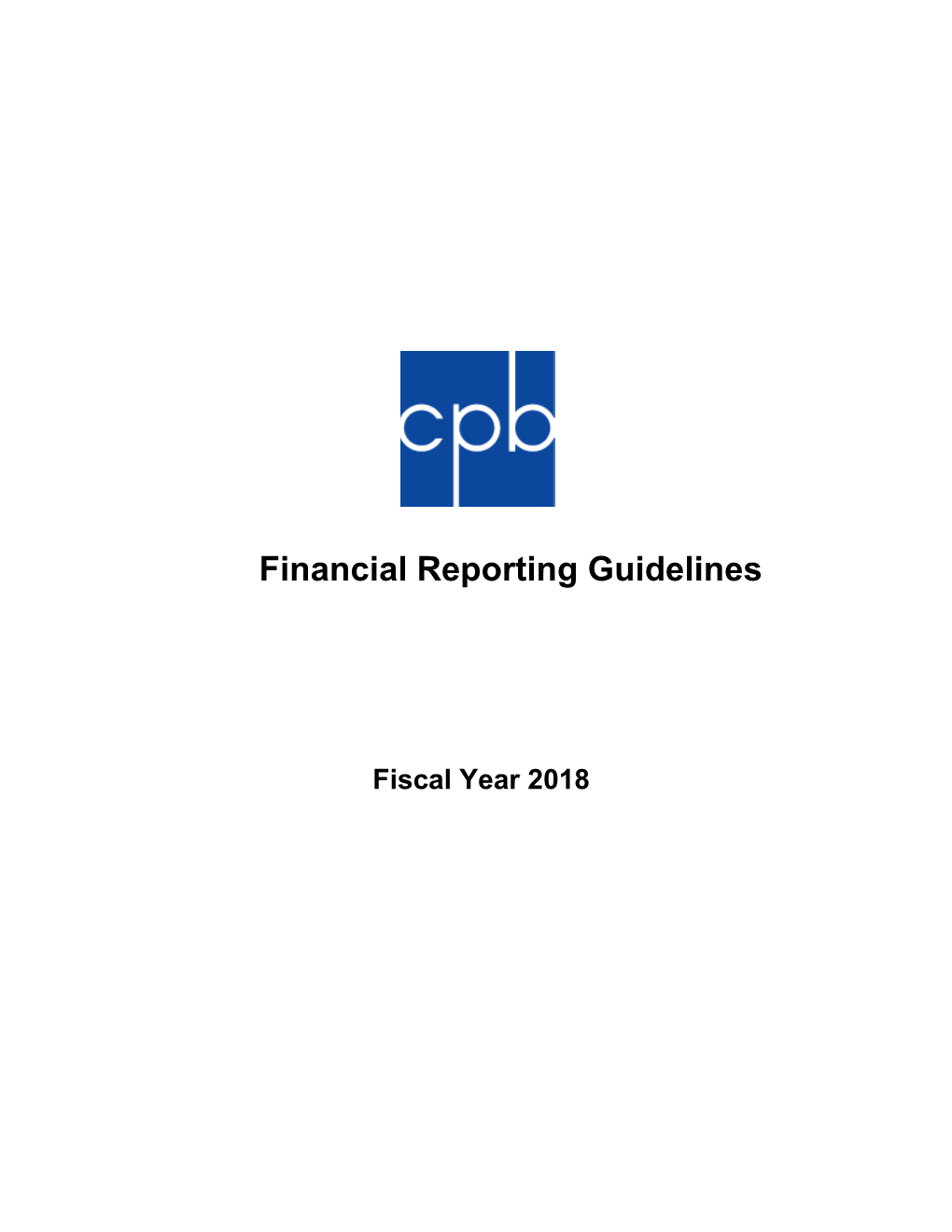 2018 Financial Reporting Guidelines