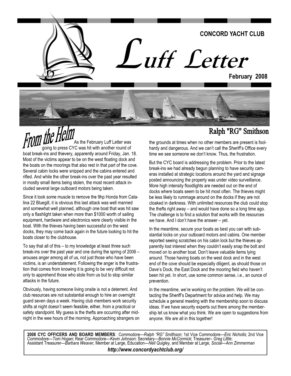 '08 February Luff Letter