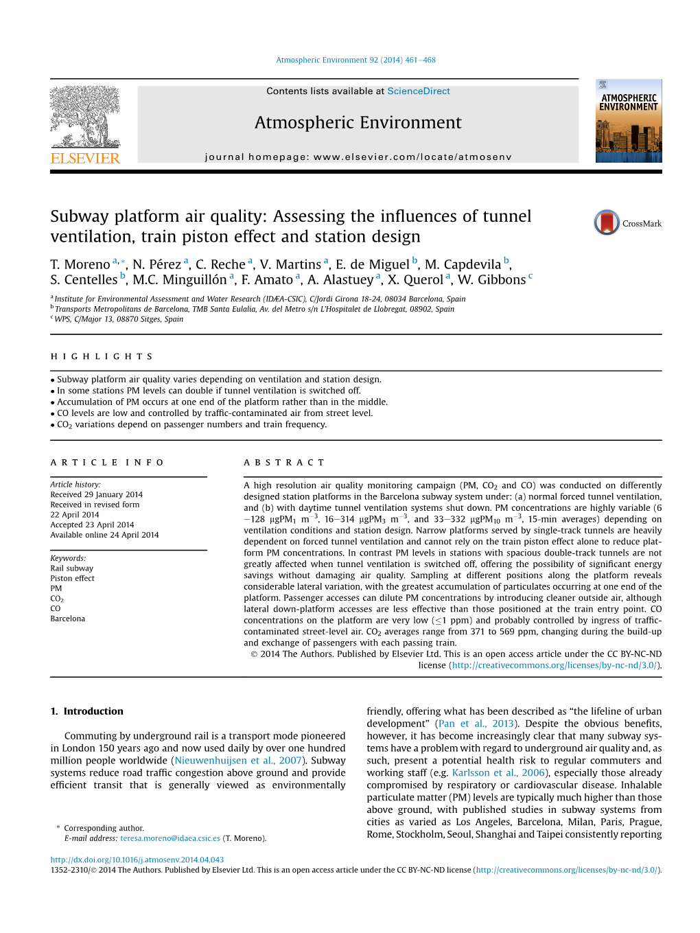 Assessing the Influences of Tunnel Ventilation, Train