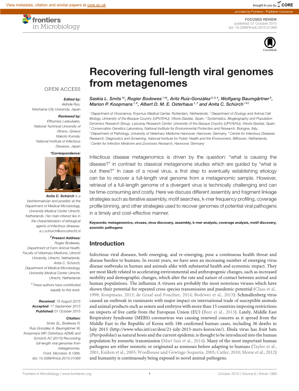 Recovering Full-Length Viral Genomes from Metagenomes