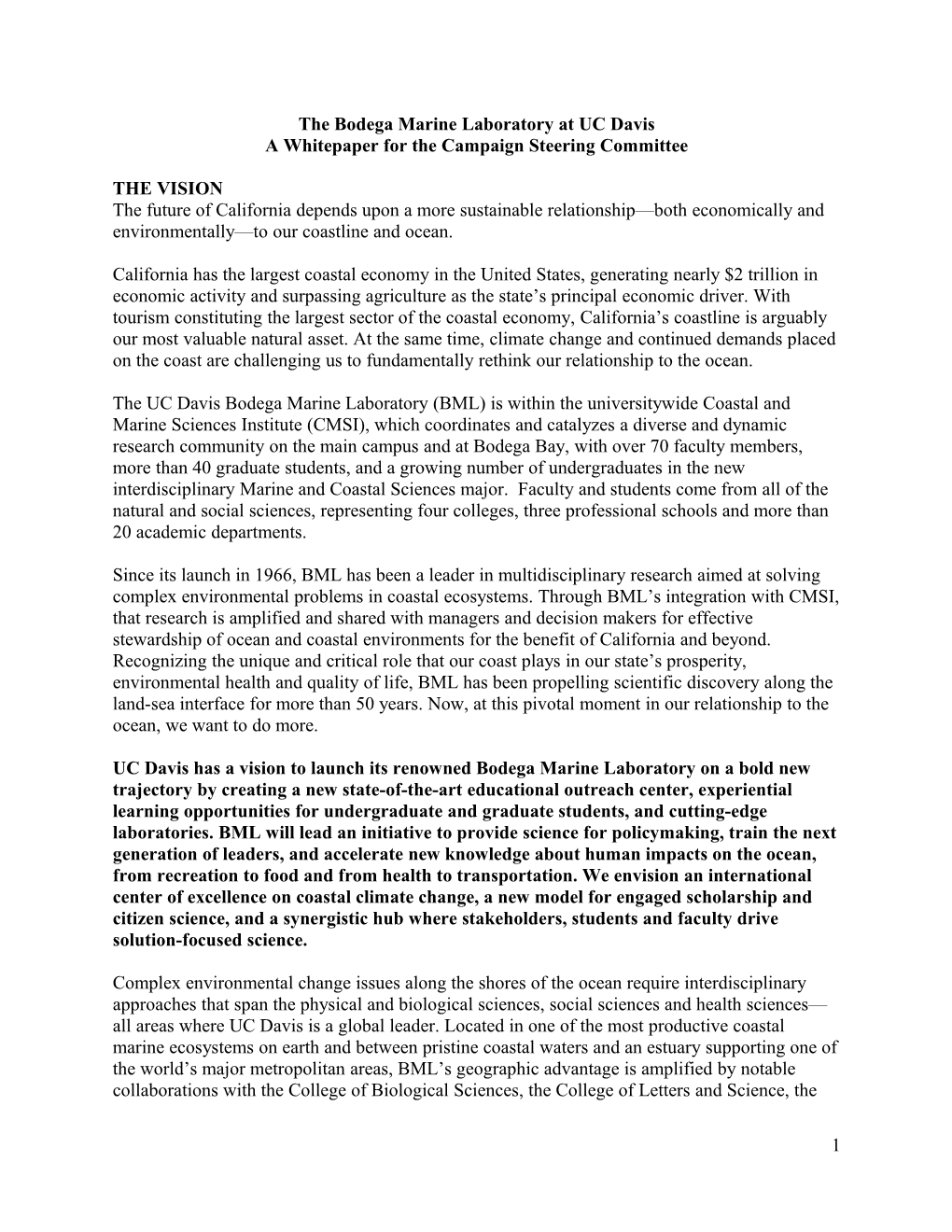 A Whitepaper for the Campaign Steering Committee s1