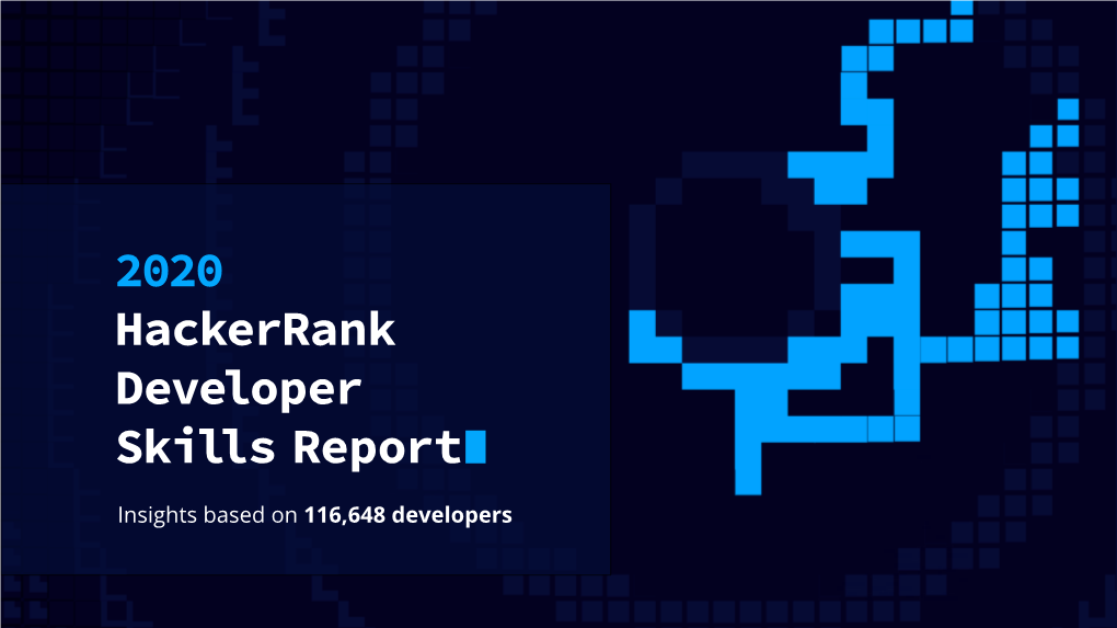 Hackerrank's 2020 Developer Skills Report