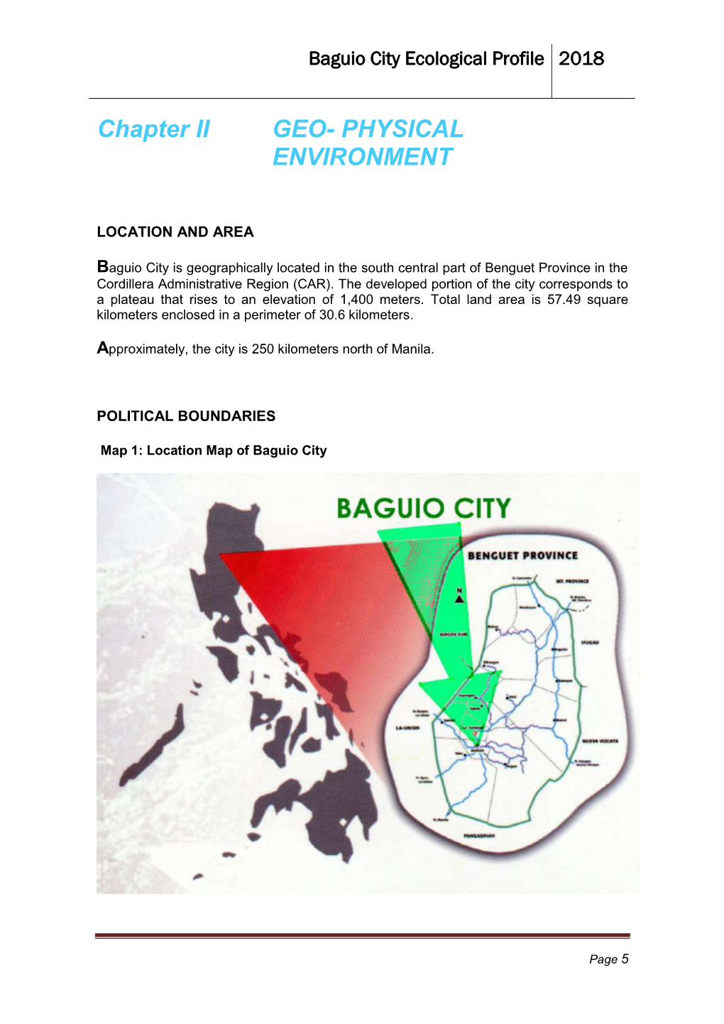 Ecological Profile 2018 (Chapter 2)