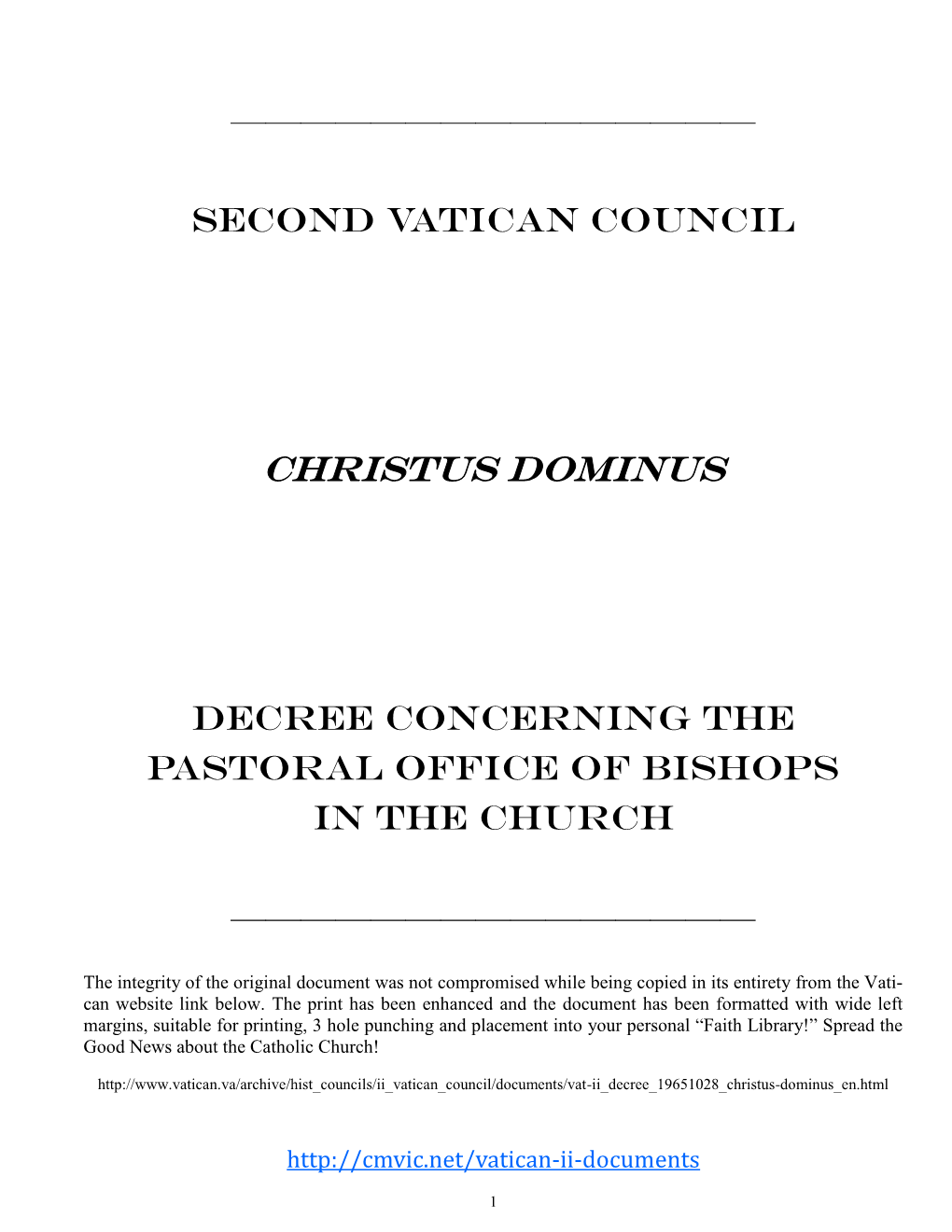 Christus Dominus