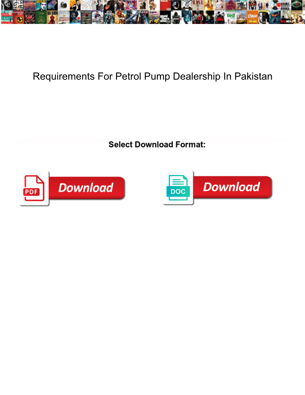 Requirements for Petrol Pump Dealership in Pakistan