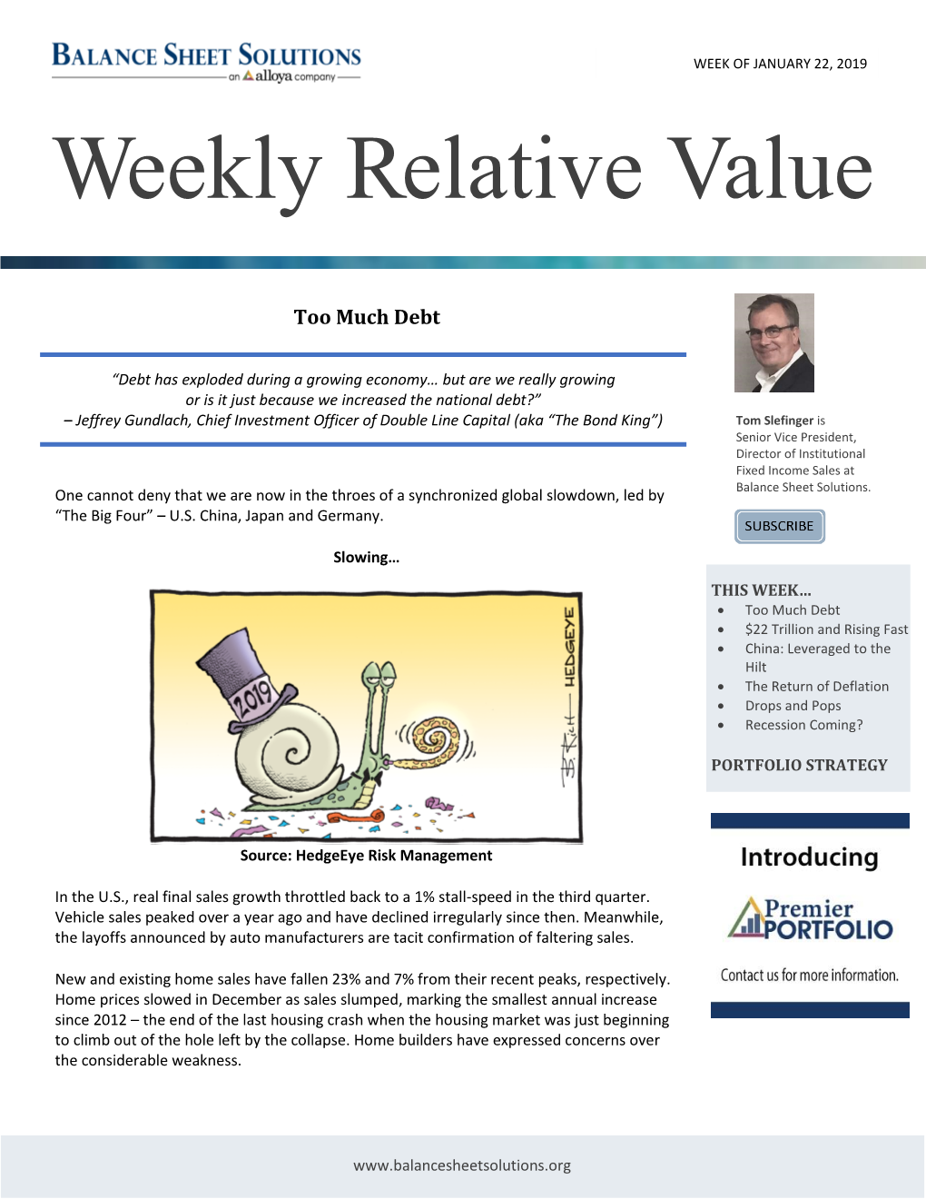 Weekly Relative Value