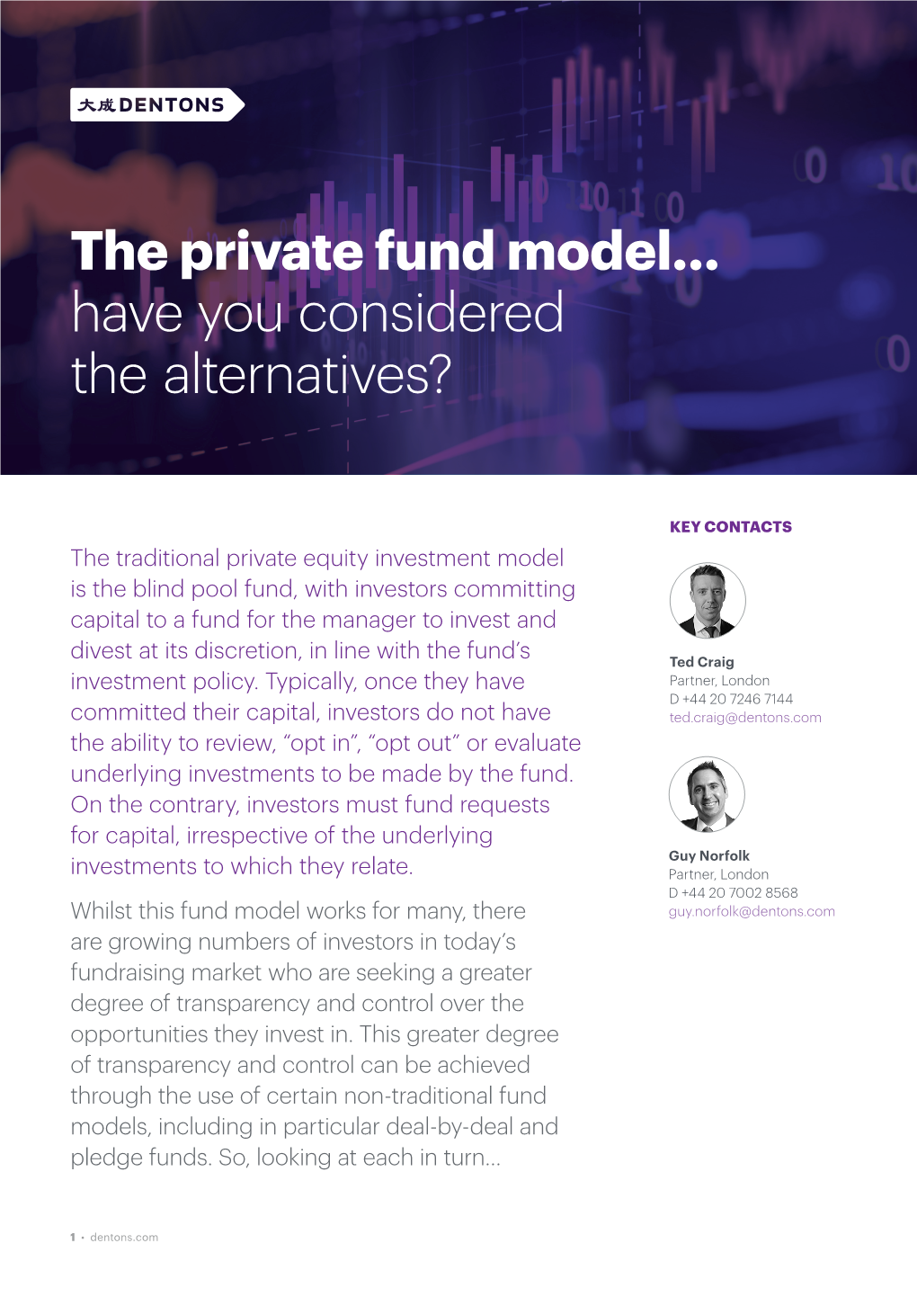 The Private Fund Model… Have You Considered the Alternatives?