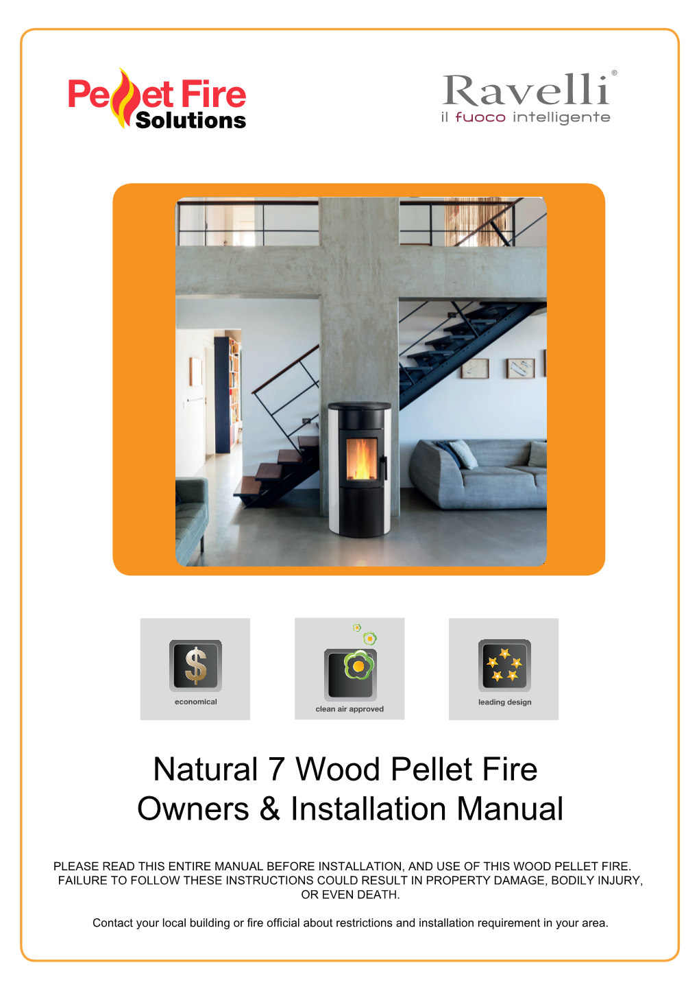 Natural 7 Wood Pellet Fire Owners & Installation Manual