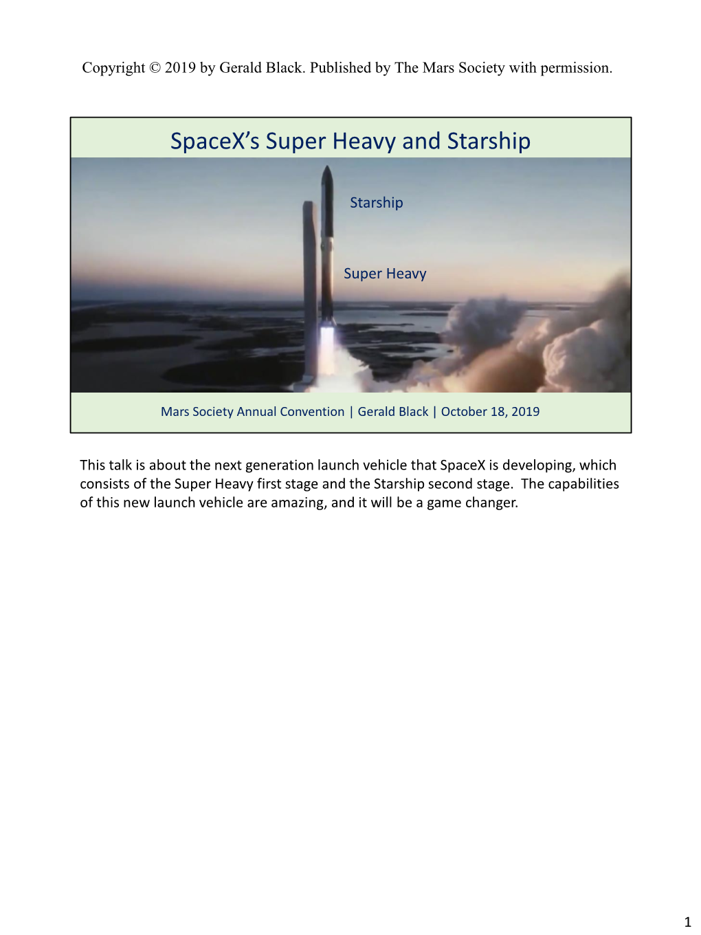 Spacex's Super Heavy and Starship