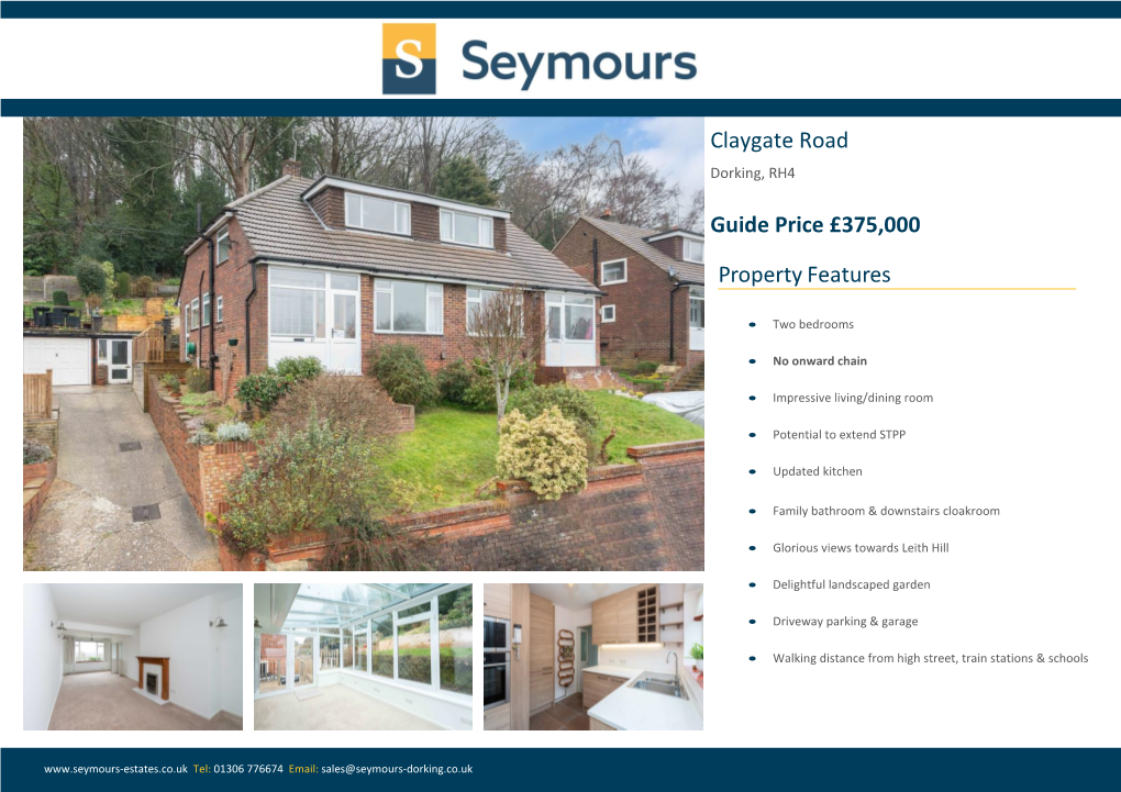Property Features Claygate Road